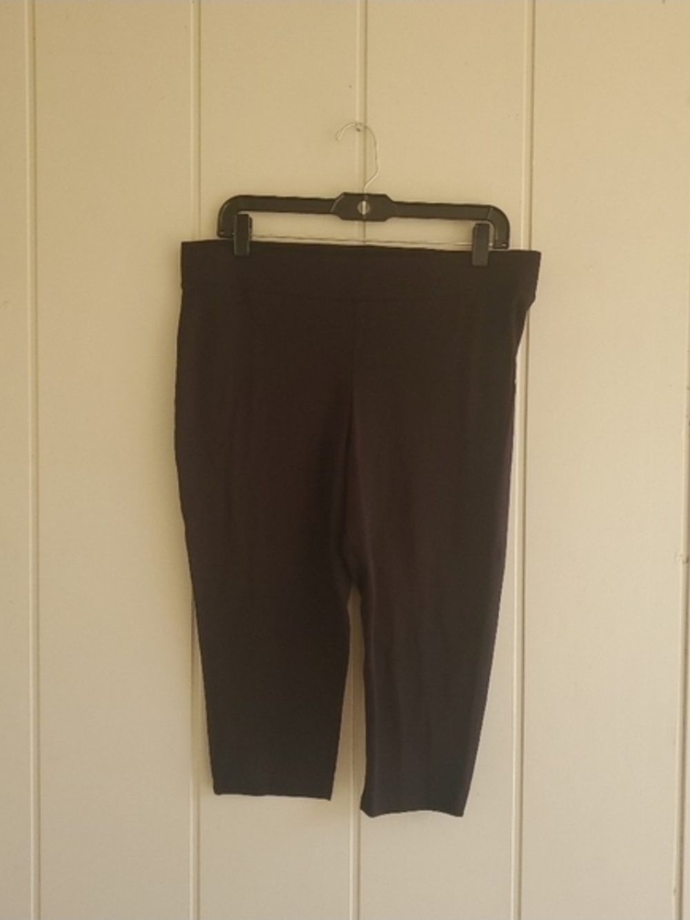 Torrid Black Cropped Capris Leggings sz 2x Black Stretch Whimsigoth Cotton